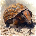 Adaptable Armadillo Burrow Construction, AI generated Royalty Free Stock Photo