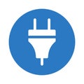 Adapter glyph colour vector icon