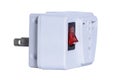 Adapter power plug with a switch. Royalty Free Stock Photo