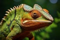 Adaptive Beauty: Chameleon Camouflaging in Tropical Rainforest