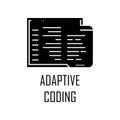 adaptive coding icon. Element of Web Development for mobile concept and web apps. Detailed adaptive coding icon can be used for we