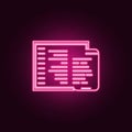 adaptive coding icon. Elements of Web Development in neon style icons. Simple icon for websites, web design, mobile app, info