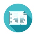 adaptive coding icon in Flat long shadow style