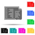adaptive coding multi color style icon. Simple glyph, flat vector of web development icons for ui and ux, website or mobile
