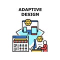 Adaptive Design Vector Concept Color Illustration Royalty Free Stock Photo