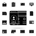 adaptive interface icon. Web Development icons universal set for web and mobile Royalty Free Stock Photo