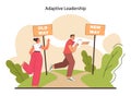Adaptive leadership' skill. Adaptability and flexibility in decision making