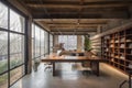 adaptive reuse of an old warehouse into a modern office space
