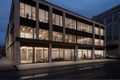 adaptive reuse project with a modern design approach to transform an old building into a showroom or office space