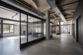 adaptive reuse project with a modern design approach to transform an old building into a showroom or office space