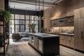 adaptive reuse project with modern interior design and finishes