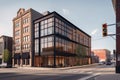 adaptive reuse project, with a new and modern design aesthetic being applied to an old building