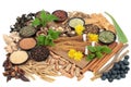 Adaptogen Herb and Spice Food Selection