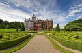 Adare manor in red ivy