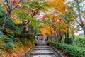 Adashinonenbutsuji temple in autumn, Kyoto in Japan Royalty Free Stock Photo