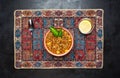 Adasi, Persian Lentil Stew. Arabic delicious cuisine