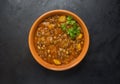 Adasi, Persian Lentil Stew. Arabic delicious cuisine.