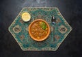 Adasi, Persian Lentil Stew. Arabic delicious cuisine.