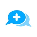 Add bubble chat message new plus icon