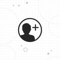Add contact , add user vector icon Royalty Free Stock Photo