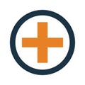 Add, create, health care, hospital, medical new, plus icon. Simple flat design concept.