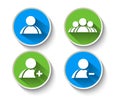 Add Delete & User Group Web Icon