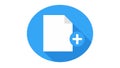 Add Document File, Create New Record Vector Icon, vector design Generative AI Royalty Free Stock Photo