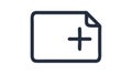 Add document file icon, create new file vector, vector design Generative AI Royalty Free Stock Photo