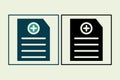 Add Document icon. icon related to UI elements. suitable for web site, app, user interfaces,element, printable etc. solid icon Royalty Free Stock Photo