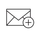 Add email linear icon