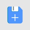 add file icon. icon related to UI elements. suitable for graphic design, web site, app, user interfaces, printable etc. flat icon Royalty Free Stock Photo