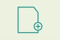 Add File icon. icon related to UI elements. suitable for web site, app, user interfaces,element, printable etc. line icon style. Royalty Free Stock Photo