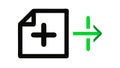 Add File Upload Icon for Document Management, vector design Generative AI Royalty Free Stock Photo