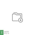 Add Files Vector glyph Icon, Add folder symbol Royalty Free Stock Photo