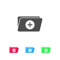 Add Folder icon flat Royalty Free Stock Photo