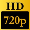 HD 720p Golden and Black Original Logo Symbol