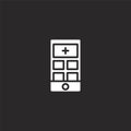 add icon. Filled add icon for website design and mobile, app development. add icon from filled ui mobile collection isolated on Royalty Free Stock Photo