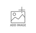 Add Image Line Icon Royalty Free Stock Photo