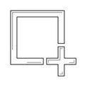 Add image line icon. Royalty Free Stock Photo