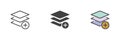 Add layer different style icon set.