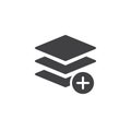 Add layer icon vector