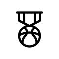 Simple Basketball Medal essential icon Royalty Free Stock Photo