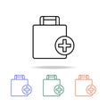 add luggage icon. Elements of simple web icon in multi color. Premium quality graphic design icon. Simple icon for websites, web Royalty Free Stock Photo