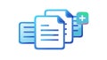 Add New Documents Icon, vector design Generative AI Royalty Free Stock Photo