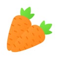Add a pop of farm fresh vibrancy to your designs with our Carrot Icon. Premium carrots Vector