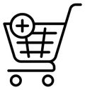 Add product, add shopping Isolated Vector Icon That can be very easily edit or modified. Royalty Free Stock Photo