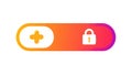 Add Secure Content Plus Lock Icon, vector design Generative AI Royalty Free Stock Photo