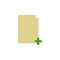 add sheet icon. Element of web icon for mobile concept and web apps. Colored isolated add sheet icon can be used for web and Royalty Free Stock Photo