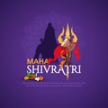 Greeting card for Maha Shivratri Royalty Free Stock Photo