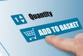 Add to basket Royalty Free Stock Photo